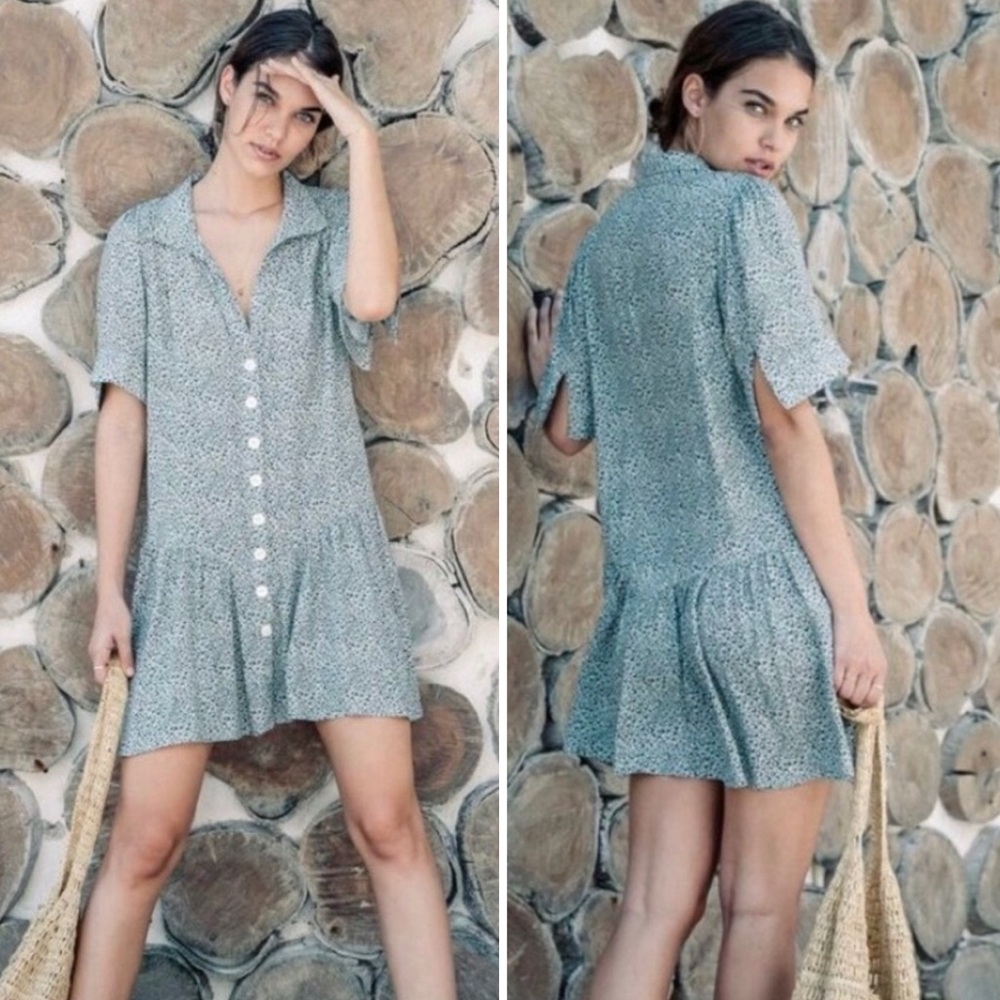 Kivari Baby Leopard Mini Dress XS
